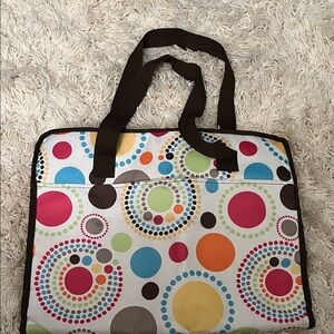 Thirty-One Multicolor Circle Laptop Bag